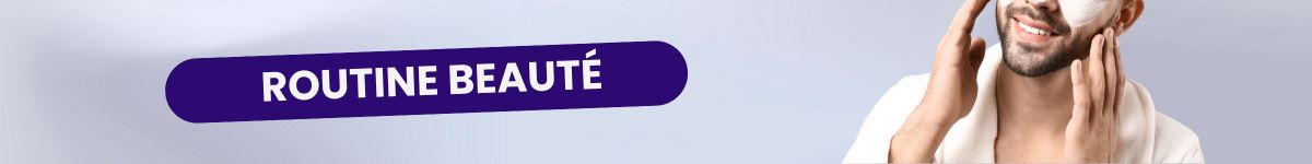 Homme rasé confiant avec teint lumineux unifié après routine beauté 5 minutes 
avec produits Défi pour Homme